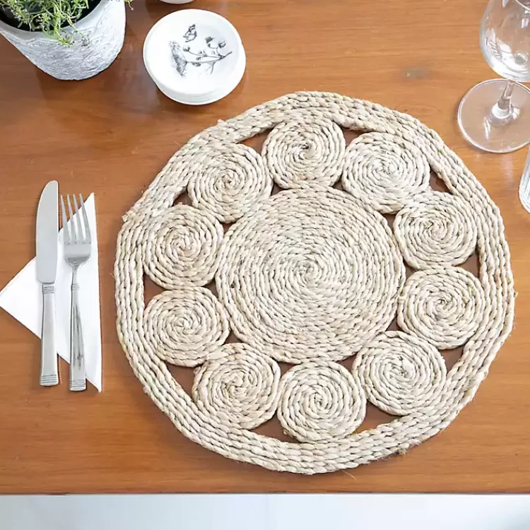 Round Decorative Braided Jute Placemats, Set of 2>Kirklands Home Outlet