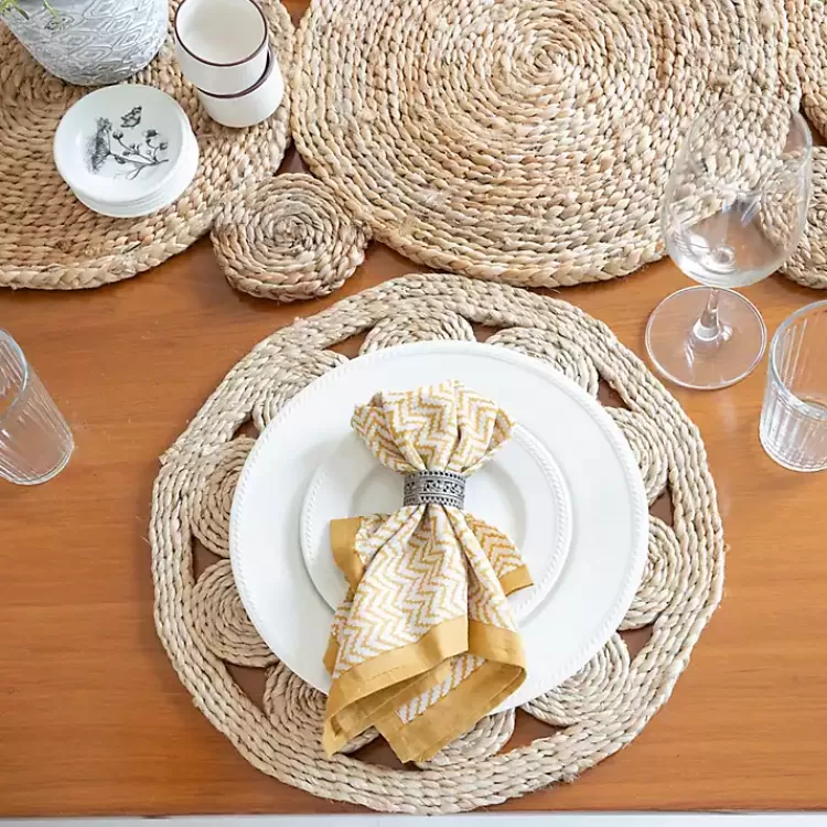 Round Decorative Braided Jute Placemats, Set of 2>Kirklands Home Outlet