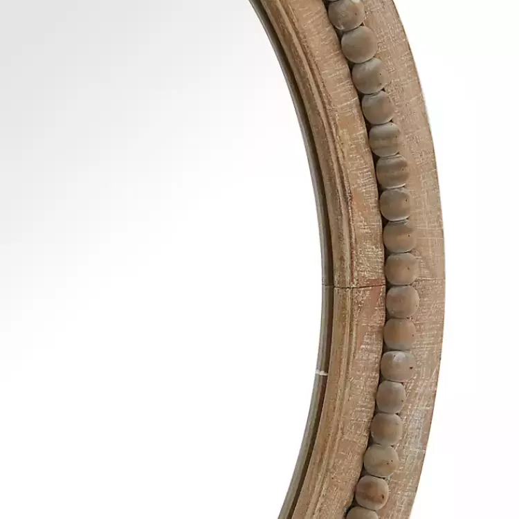 round_distressed_beaded_wall_mirror__in_2.webp Round Distressed Beaded Wall Mirror, 28 in.>Kirklands Home Cheap