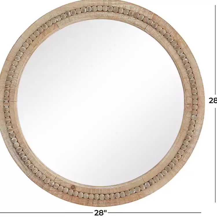 round_distressed_beaded_wall_mirror__in_3.webp Round Distressed Beaded Wall Mirror, 28 in.>Kirklands Home Cheap