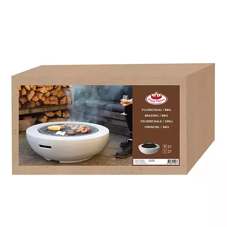 Round Fire Bowl and Spark Screen Set>Kirklands Home Sale