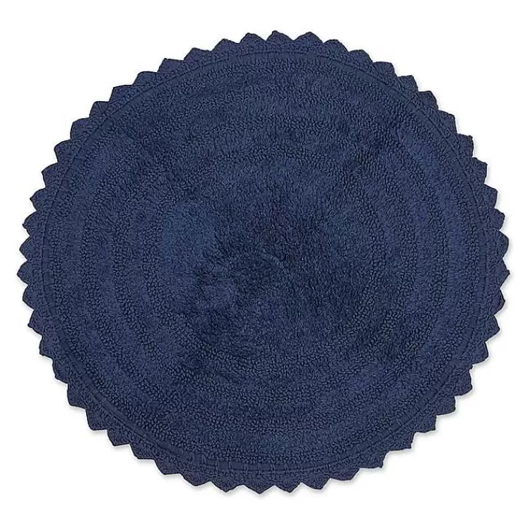 Round French Crochet Bath Mat, 28 in.>Kirklands Home Flash Sale