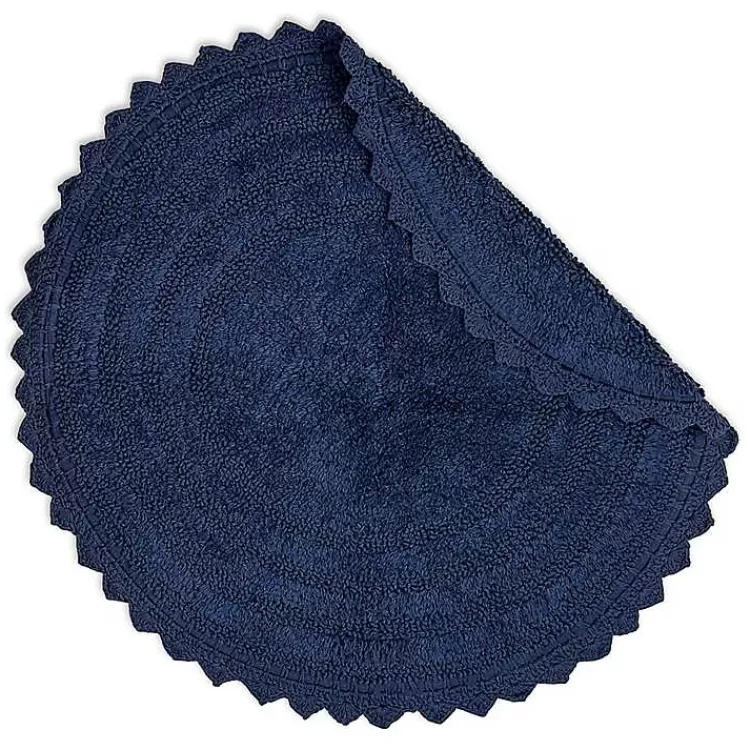 Round French Crochet Bath Mat, 28 in.>Kirklands Home Flash Sale