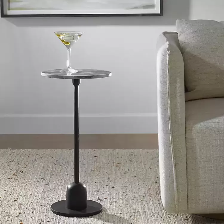 Round Geller Marble Accent Table>Kirklands Home Best Sale