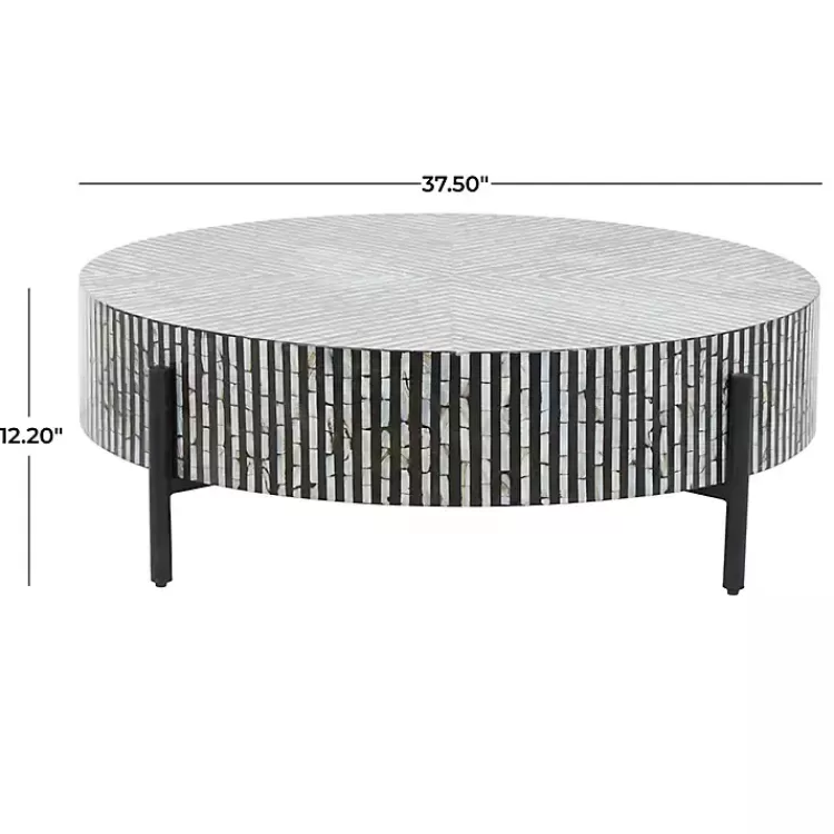 round_geometric_stripe_shell_coffee_table_6.webp Round Geometric Stripe Shell Coffee Table>Kirklands Home Fashion