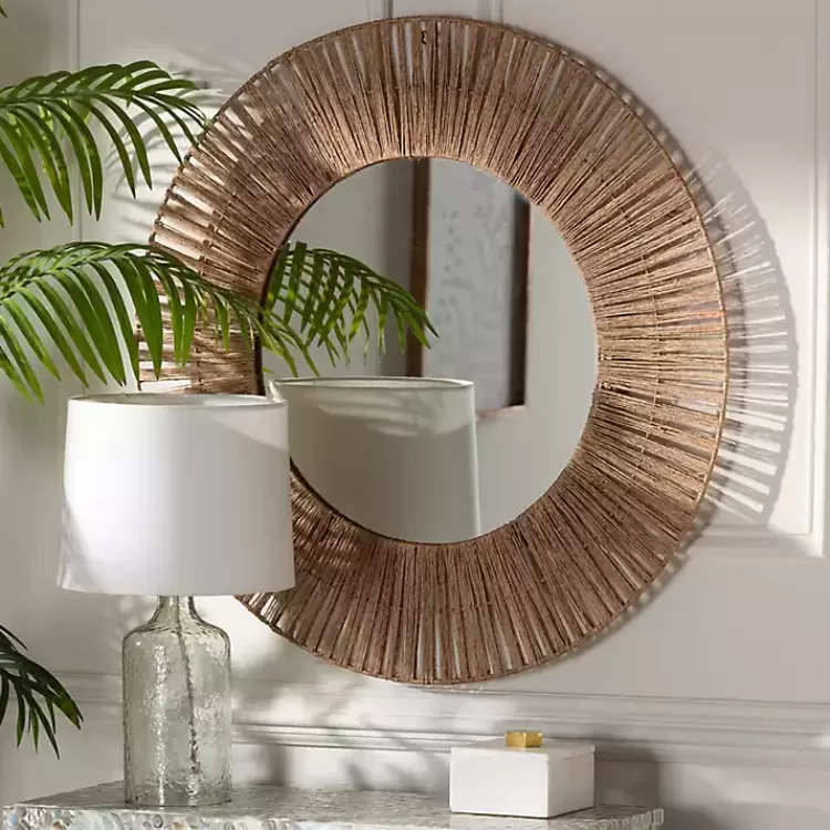 round_geona_metal_and_seagrass_wall_mirror_2.webp Round Geona Metal and Seagrass Wall Mirror>Kirklands Home New