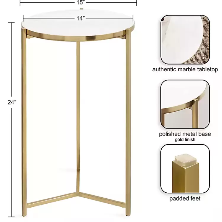 Round Aguilar Accent Table>Kirklands Home Best