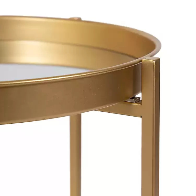 round_gold_mirrored_foldable_accent_table_3.webp Round Mirrored Foldable Accent Table>Kirklands Home Cheap