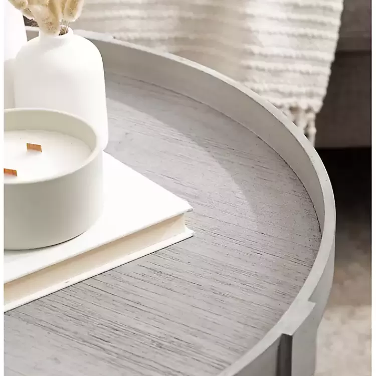 round_gray_bellport_coffee_table_7.webp Round Bellport Coffee Table>Kirklands Home Cheap