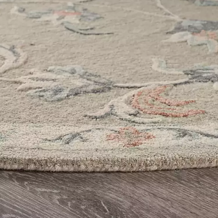 round_gray_traditional_floral_area_rug_x_4.webp Round Traditional Floral Area Rug, 4x4>Kirklands Home Discount