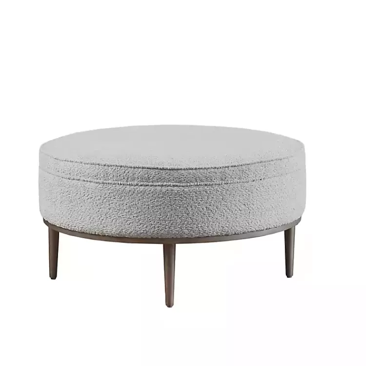 Round Upholstered Ottoman>Kirklands Home Best