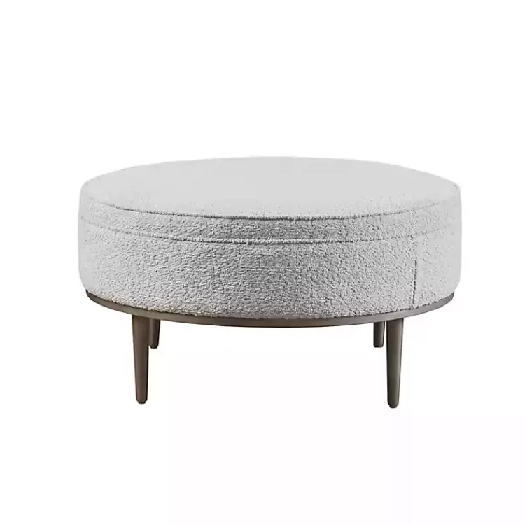 round_gray_upholstered_ottoman_2.webp Round Upholstered Ottoman>Kirklands Home Best