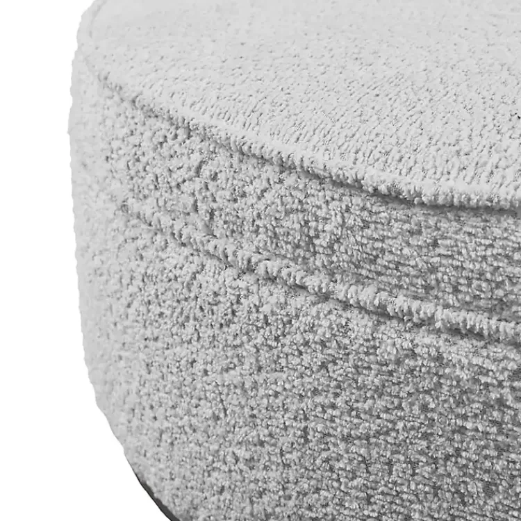 round_gray_upholstered_ottoman_3.webp Round Upholstered Ottoman>Kirklands Home Best