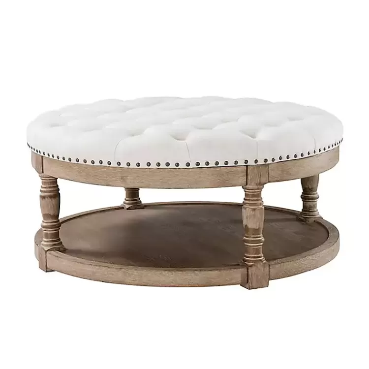 Round Cepheus Tufted Ottoman>Kirklands Home Best