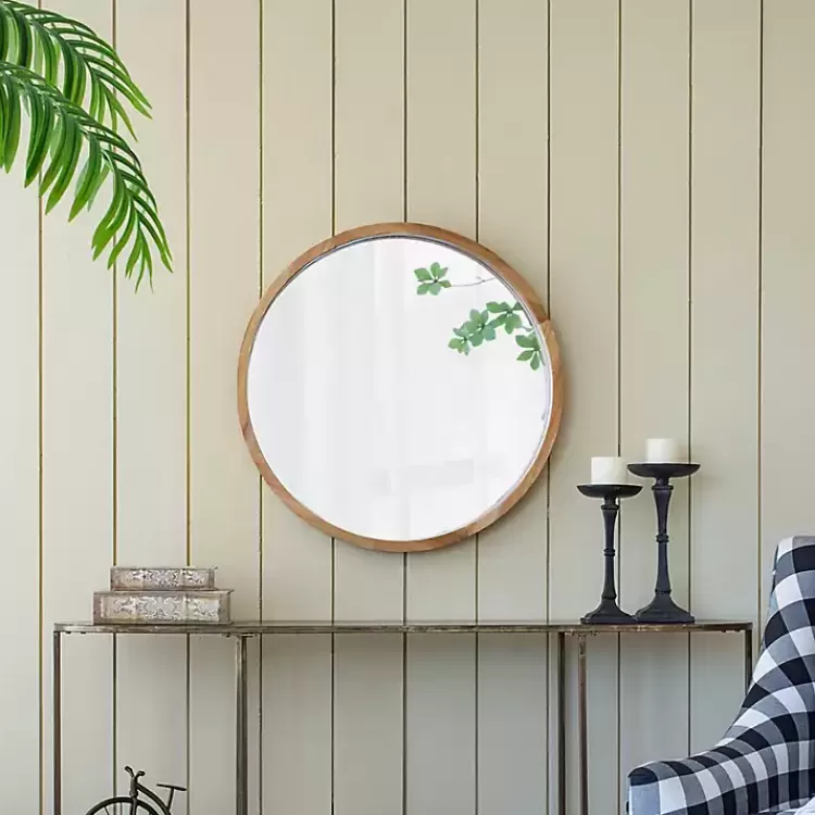 round_natural_light_wood_wall_mirror_6.webp Round Natural Light Wood Wall Mirror>Kirklands Home Flash Sale