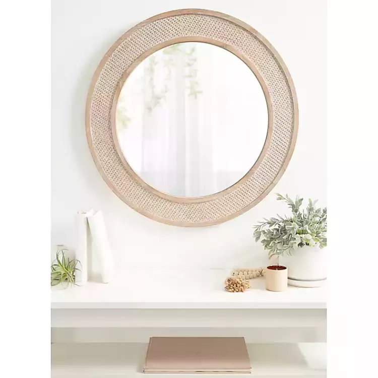 round_natural_rattan_wall_mirror_6.webp Round Natural Rattan Wall Mirror>Kirklands Home Outlet