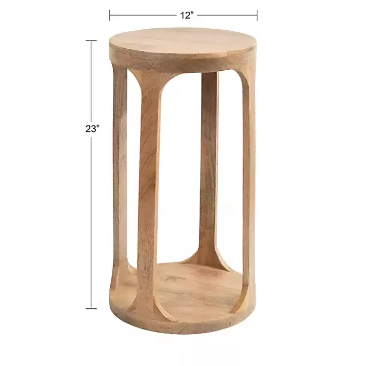 round_natural_wood_dani_accent_table_9.webp Round Natural Wood Dani Accent Table>Kirklands Home Best Sale
