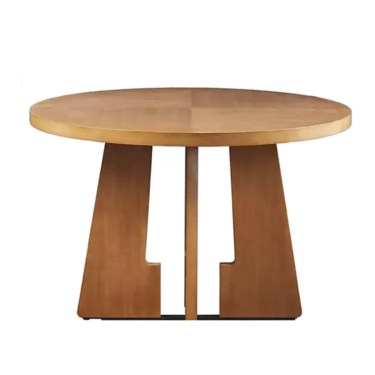 Round Pecan Wood Kenny Dining Table>Kirklands Home Best Sale