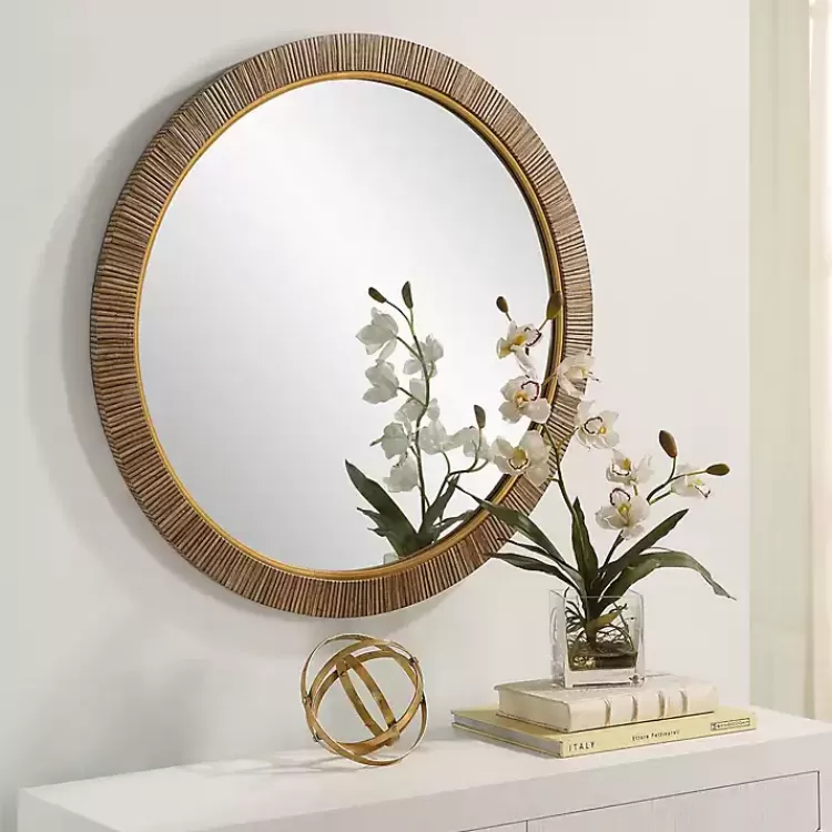 round_rattan_wall_mirror_2.webp Round Rattan Wall Mirror>Kirklands Home Cheap
