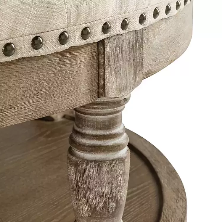 round_tan_cepheus_tufted_ottoman_5.webp Round Cepheus Tufted Ottoman>Kirklands Home Online
