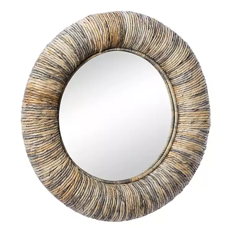 round_teak_wood_coiled_tampar_frame_mirror_4.webp Round Teak Wood Coiled Tampar Frame Mirror>Kirklands Home Clearance