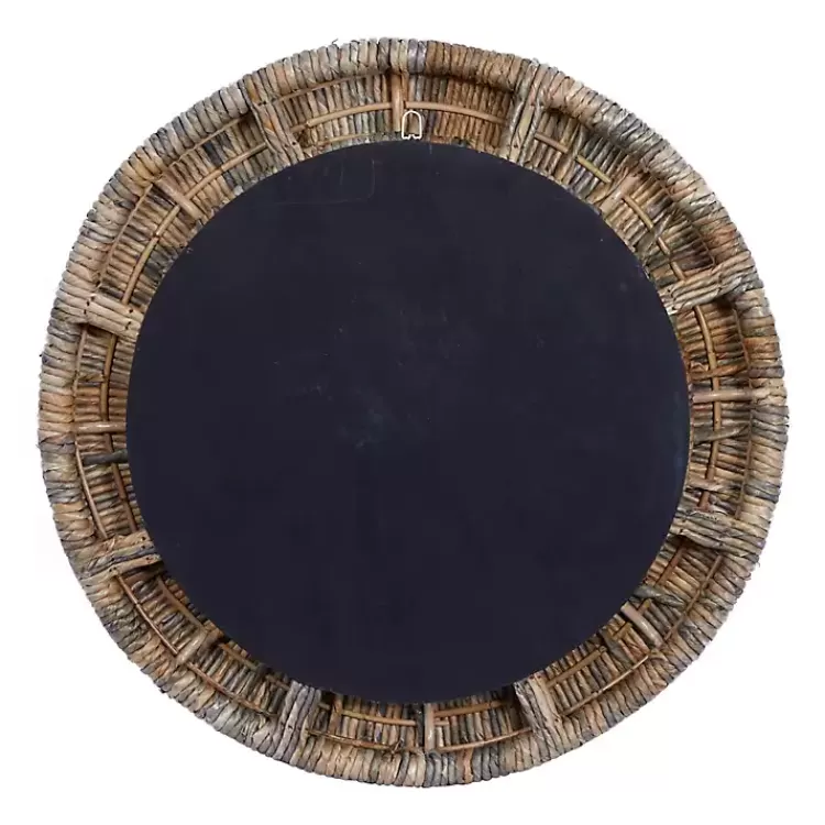 round_teak_wood_coiled_tampar_frame_mirror_5.webp Round Teak Wood Coiled Tampar Frame Mirror>Kirklands Home Clearance