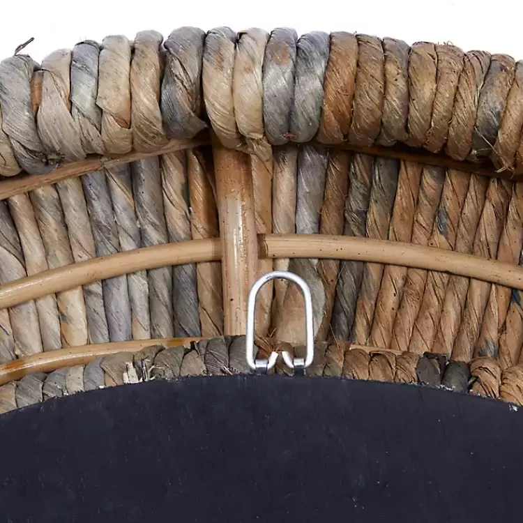 round_teak_wood_coiled_tampar_frame_mirror_6.webp Round Teak Wood Coiled Tampar Frame Mirror>Kirklands Home Clearance