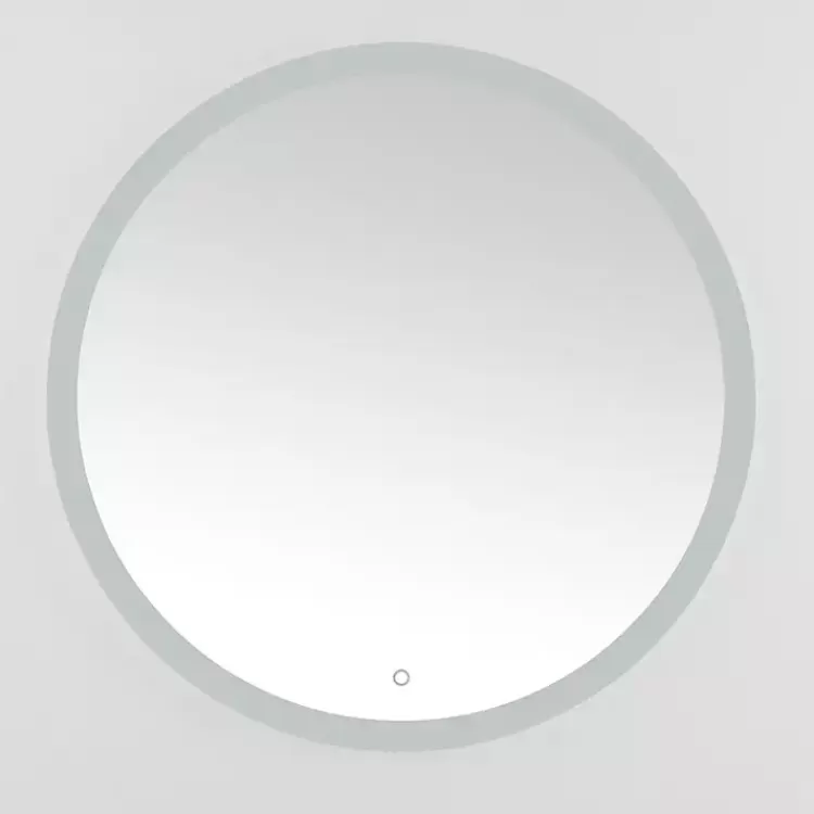 Round Whit LED Wall Mirror>Kirklands Home Hot