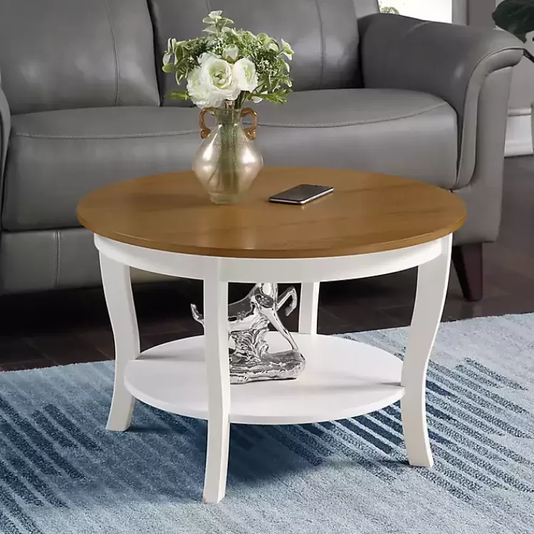 Round and Natural Curved Legs Coffee Table>Kirklands Home Cheap