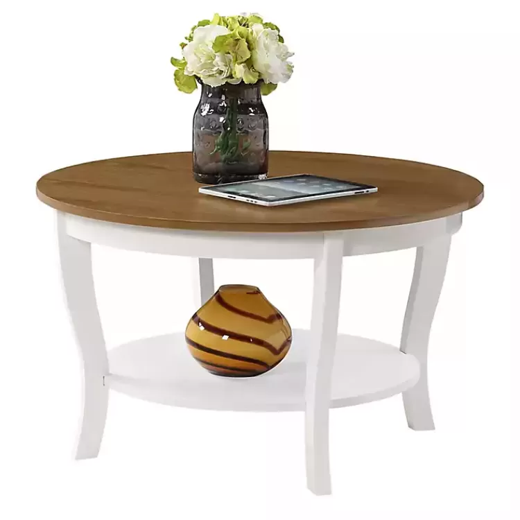 round_white_and_natural_curved_legs_coffee_table_2.webp Round and Natural Curved Legs Coffee Table>Kirklands Home Cheap