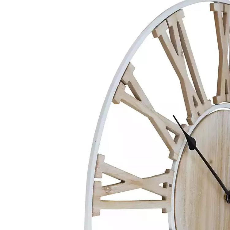 round_white_metal_and_wood_wall_clock_3.webp Round White Metal and Wood Wall Clock>Kirklands Home Discount