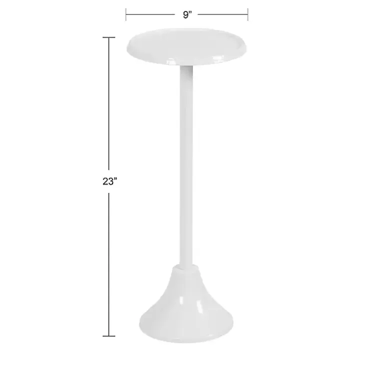 round_white_metal_layla_accent_table_10.webp Round Metal Layla Accent Table>Kirklands Home Clearance