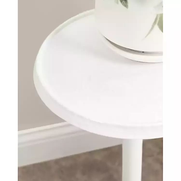 round_white_metal_layla_accent_table_8.webp Round Metal Layla Accent Table>Kirklands Home Clearance