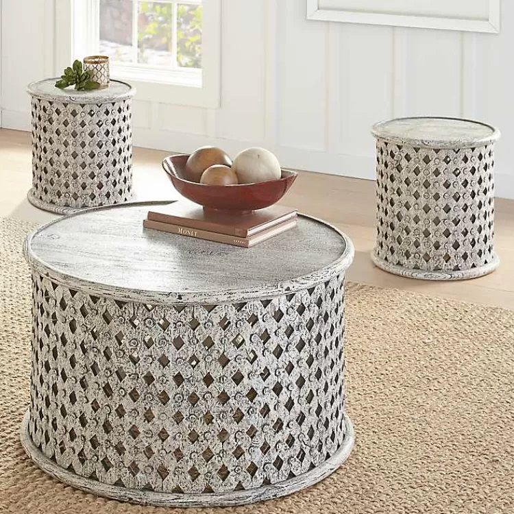round_white_wood_lattice_accent_table_4.webp Round White Wood Lattice Accent Table>Kirklands Home Store