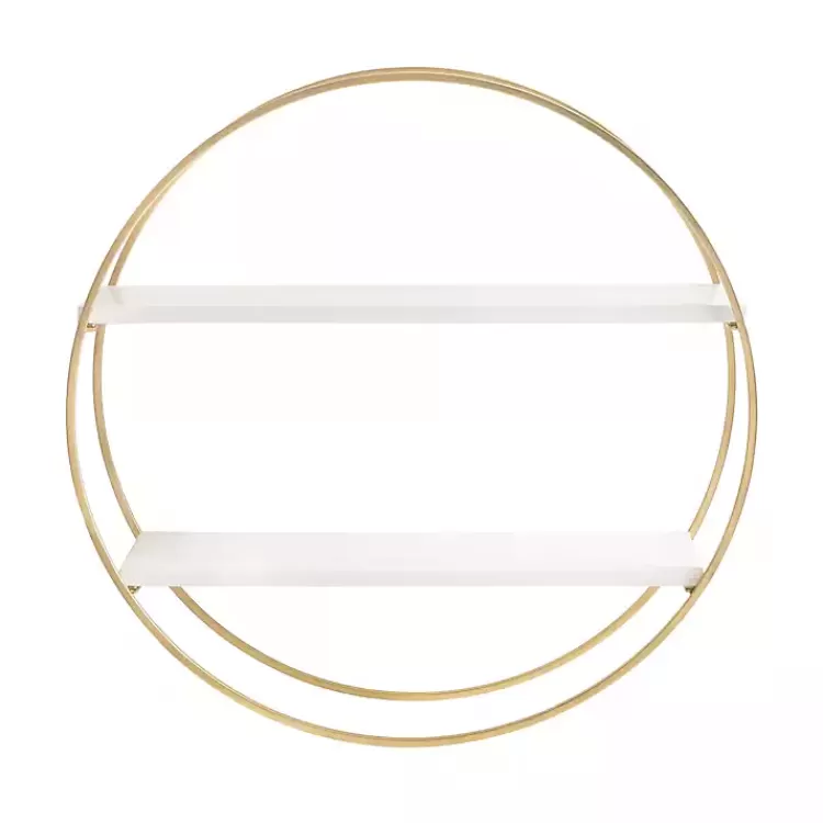 round_white_wood_sequoia_wall_shelf_4.webp Round White Wood Sequoia Wall Shelf>Kirklands Home Clearance