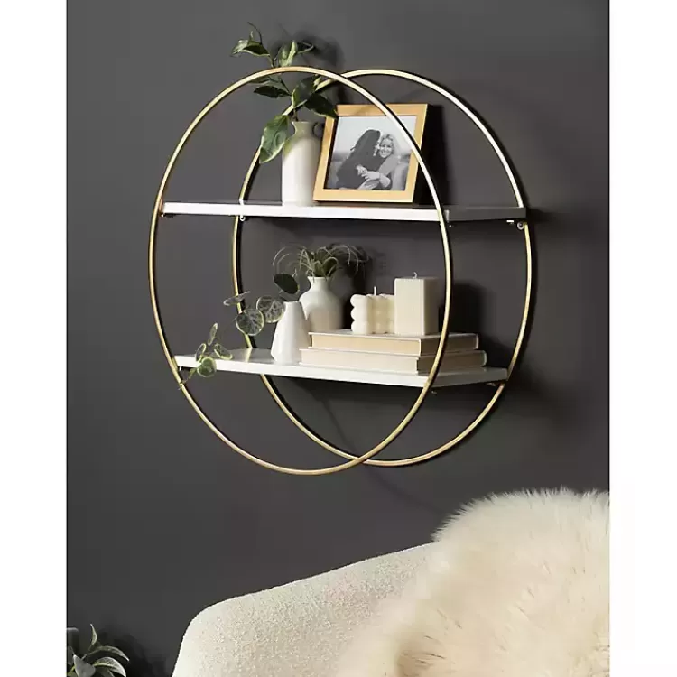 round_white_wood_sequoia_wall_shelf_6.webp Round White Wood Sequoia Wall Shelf>Kirklands Home Clearance