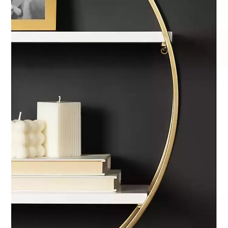 round_white_wood_sequoia_wall_shelf_8.webp Round White Wood Sequoia Wall Shelf>Kirklands Home Clearance