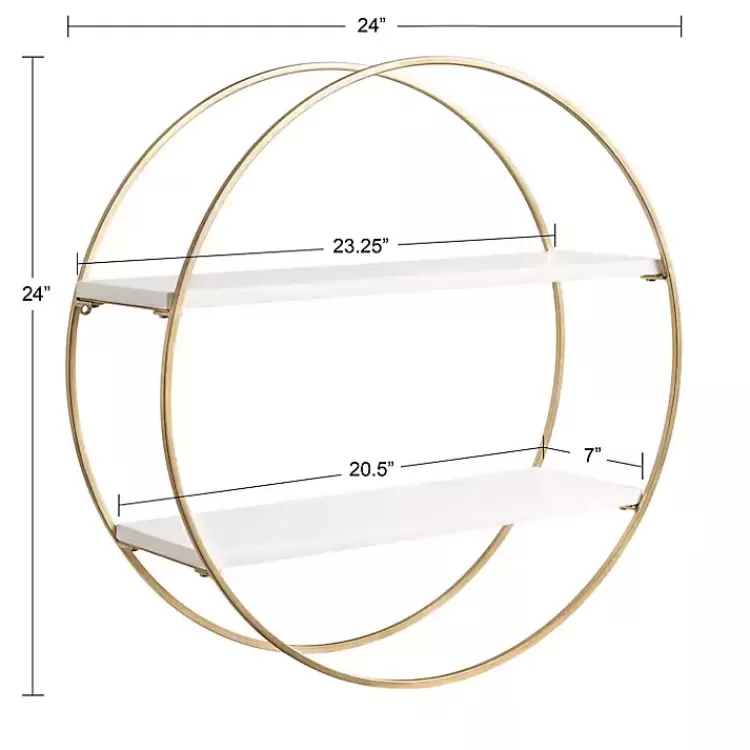round_white_wood_sequoia_wall_shelf_9.webp Round White Wood Sequoia Wall Shelf>Kirklands Home Clearance