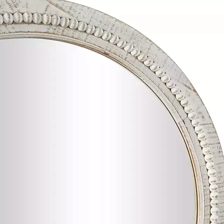 round_whitewash_beaded_wall_mirror_2.webp Round Whitewash Beaded Wall Mirror>Kirklands Home Hot