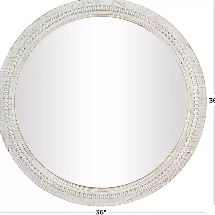 round_whitewash_beaded_wall_mirror_3.webp Round Whitewash Beaded Wall Mirror>Kirklands Home Hot