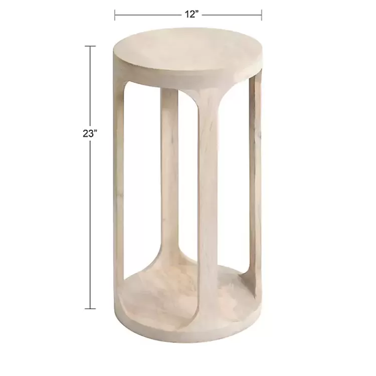 round_whitewashed_wood_dani_accent_table_9.webp Round washed Wood Dani Accent Table>Kirklands Home New