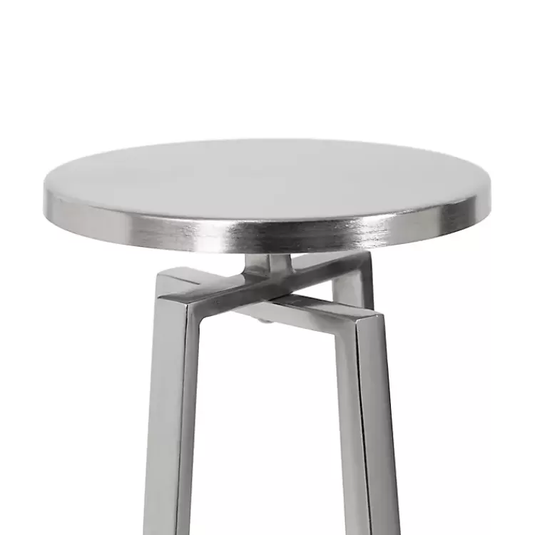 round_zia_silver_metal_accent_table_2.webp Round Zia Metal Accent Table>Kirklands Home Cheap