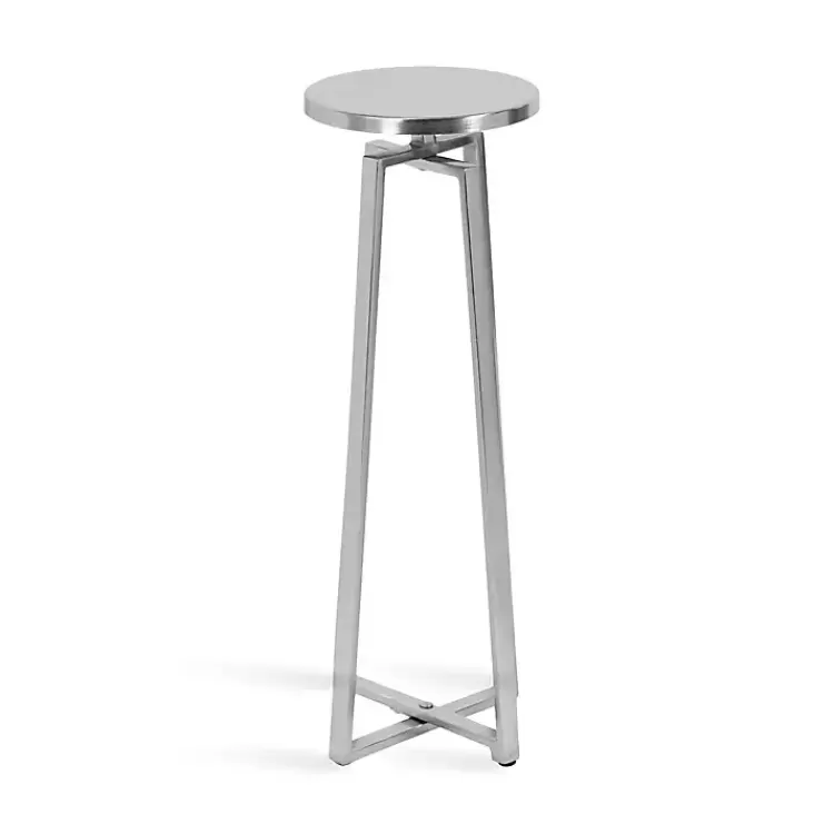 round_zia_silver_metal_accent_table_4.webp Round Zia Metal Accent Table>Kirklands Home Cheap