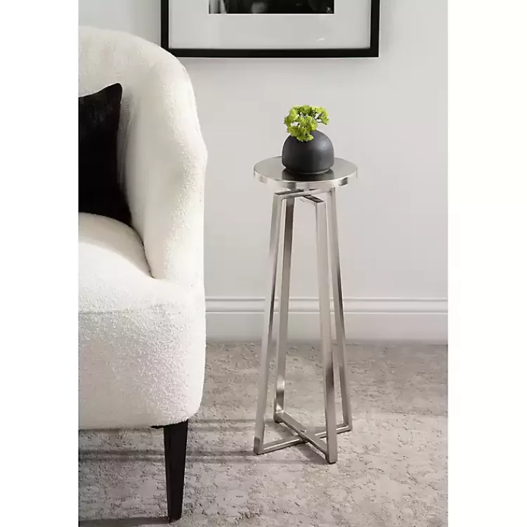round_zia_silver_metal_accent_table_7.webp Round Zia Metal Accent Table>Kirklands Home Cheap