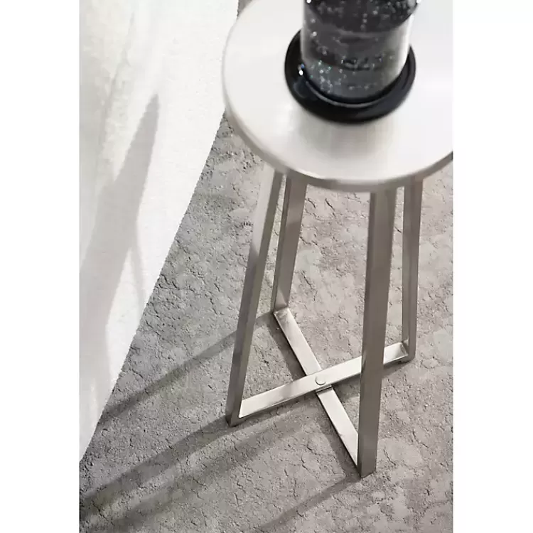 round_zia_silver_metal_accent_table_9.webp Round Zia Metal Accent Table>Kirklands Home Cheap