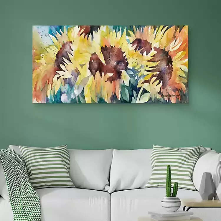 Row of Sun Light Canvas Art Print>Kirklands Home Cheap