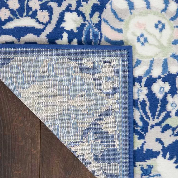 royal_blue_floral_motif_area_rug_x_2-2.webp Royal Blue Floral Motif Area Rug, 5x7>Kirklands Home Best Sale
