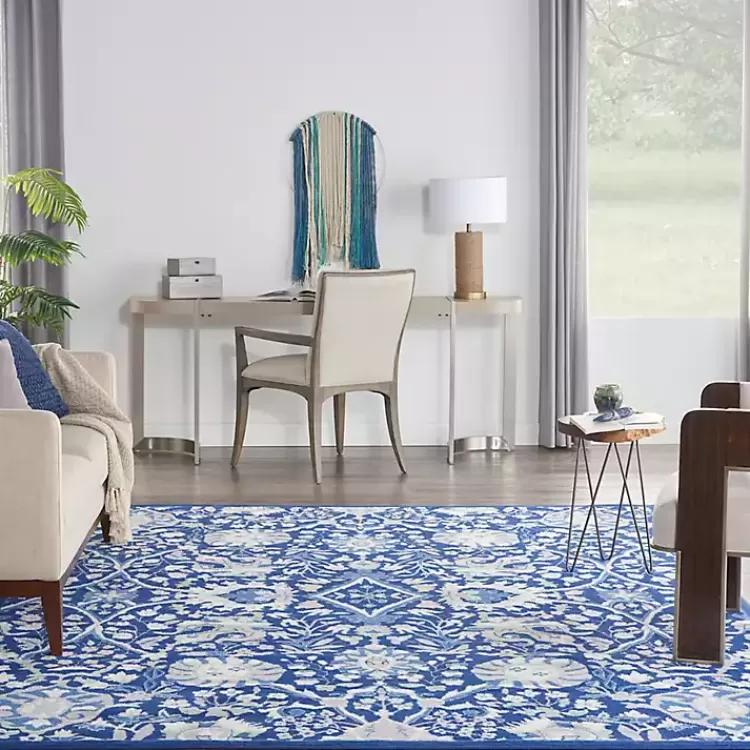 royal_blue_floral_motif_area_rug_x_7-1.webp Royal Blue Floral Motif Area Rug, 7x10>Kirklands Home Shop