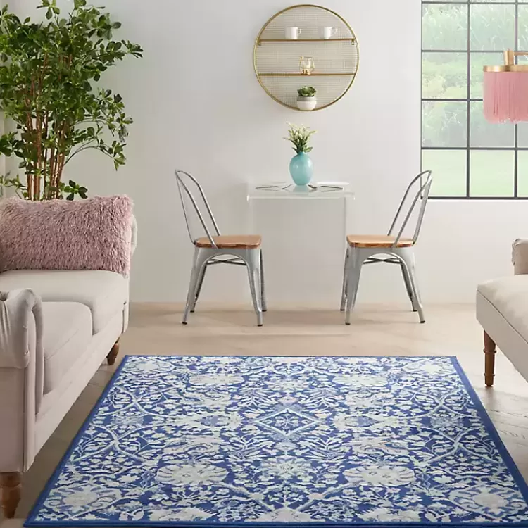 royal_blue_floral_motif_area_rug_x_7-2.webp Royal Blue Floral Motif Area Rug, 5x7>Kirklands Home Best Sale