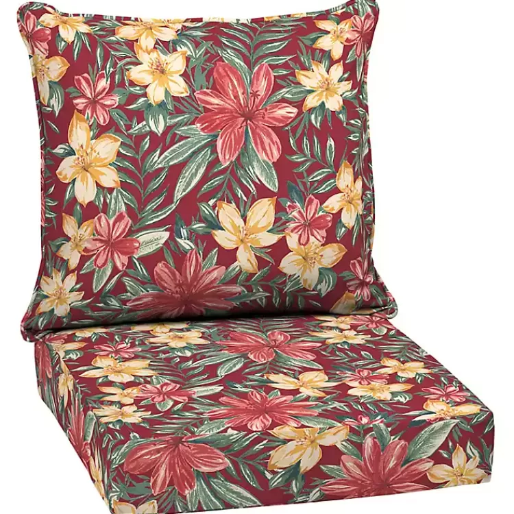 Ruby Tropical 2-pc. Outdoor Deep Seat Cushion>Kirklands Home Cheap